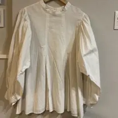 ホワイト バルーンスリーブ チュニック