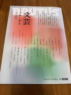 BRUTUS 1036号 文芸特集