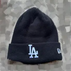 LA MLB ニット帽 黒