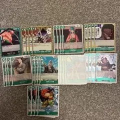 ワンピースカード　師弟の絆　緑デッキパーツ　ゾロ　4コン　汎用　強化
