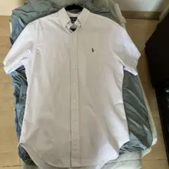 Ralph Lauren 半袖シャツ M ピンク ストライプ