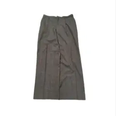 used glen check baggy slacks
