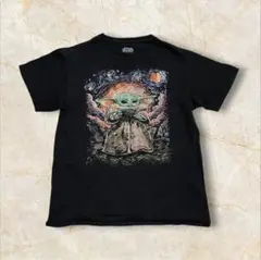【STAR WARS グローグーTシャツ アート ゴッホ ベビーヨーダ M】