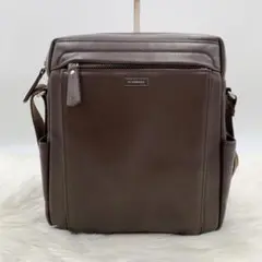 《極美品》バーバリー ショルダーバッグ 斜めがけ オールレザー ブラウン