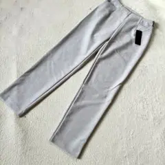 【新品】ピーツー ジャガード ストレッチ スリム パンツ M 有木　グレー