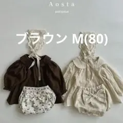 aosta collor blouse ブラウン M