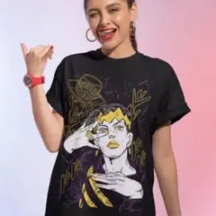 月末セール★新品未使用 メンズ Tシャツ Sサイズ ブラック ジョジョ 岸辺露伴