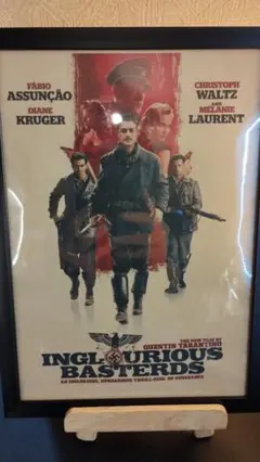 2009年映画 イングロリアス・バスターズ B1サイズポスター 5人 両面