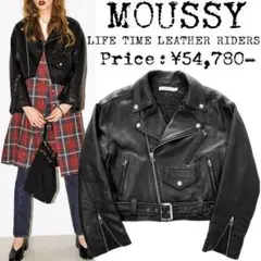 ★美品★定価5,4万★MOUSSY★マウジー★羊革 ダブル ライダースジャケット