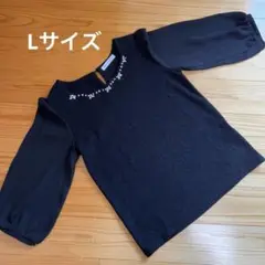 しまむら　トップス　七分袖　黒　卒業式　入学式