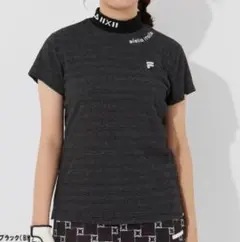 美品　フィラゴルフ　半袖モック　ブラック　レディース　FILA GOLF