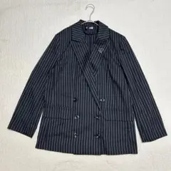 エイチ&エム　ストライプ柄 ダブルブレストジャケット 　XS アウターa1921