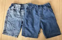 ★branshes★接触冷感アイスデニムパンツ★2枚セット★110㎝★