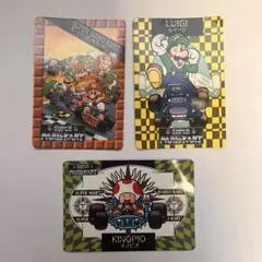 【平成レトロ】スーパーマリオカード　マリオ　ルイージ　キノピオ　カード