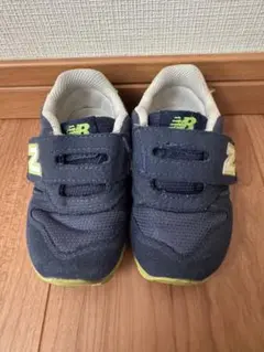 New Balance 373 キッズシューズ ネイビー/ライム12.5センチ
