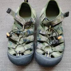 KEEN キッズ サンダル US 13 カモフラージュ