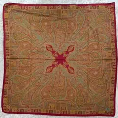 ETRO エトロ スカーフ 大判 レッド ペイズリー スヌード 総柄