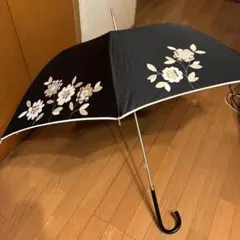 最終値下げ Burberry 花柄 チェック 長傘 黒
