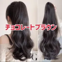 最安値★大人気★ バンスクリップタイプ 部分ウィッグ ポニーテール カールロング