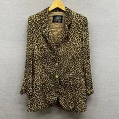 伊太利屋 イタリア ジャケット レオパード ヒョウ柄 ジップ デザイン