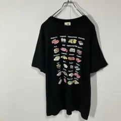 半袖Tシャツ　寿司　プリント　クルーネック　古着