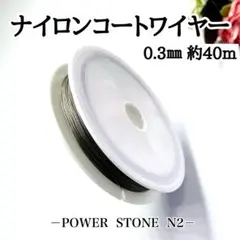 【たっぷりお買得！】ナイロンコートワイヤー 0.3㎜ 約40m 1巻