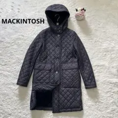 美品 マッキントッシュロンドン キルティングボアコート ブラック