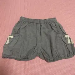 グレー ポケット付きショートパンツ