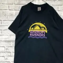 USA製90sヴィンテージTシャツ！シングルステッチ　ブラック半袖古着XL725