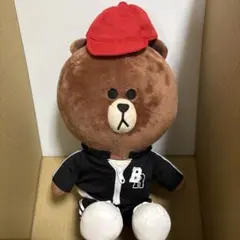 ブラウン　ぬいぐるみ　ライン　LINE ミュージックブラウン　ジャージ