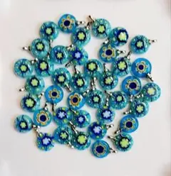 ミルフィオリ・ハンドメイド・コネクター・ピアス・イアリング・素材・パーツ