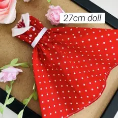 【再販】水玉ワンピース・red×white・