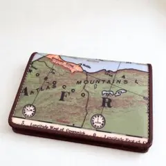 A-griffe 地図柄 アグリ 財布 パスケース　定期入れ　カードケース