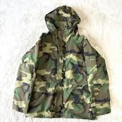 90s ミリタリージャケット　XL ゴアテックス　米軍実物　迷彩　ECWCS 緑