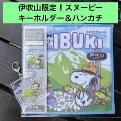 スヌーピー 伊吹山　山頂限定　キーホルダー・ハンカチ
