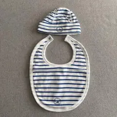 PETIT BATEAU baby スタイ キャップ ボーダー 新生児 赤ちゃん