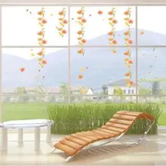 ウォールステッカー オレンジフラワー 0065 ウォールシール