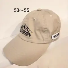 OUTDOOR PRODUCTS キャップ 53〜55　キッズ　帽子　ベージュ