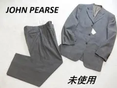 未使用　ジョンピアース　シングルスーツ　ブラウングレー　ウインドウペン　AB７