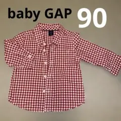 baby GAP チェックシャツ長袖　90