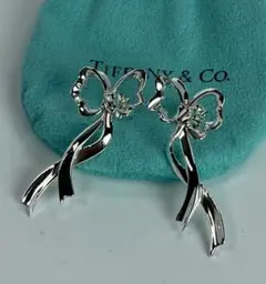 Tiffany&Co. ティファニー ロングリボンピアス 925