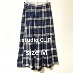 【studio CLIP】高山都さんコラボ フレンチリネンラップ風プリーツパンツ