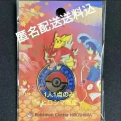 ポケモンセンターヒロシマ 広島　ロゴピンズ　赤いギャラドス　ポケモン　匿名配送
