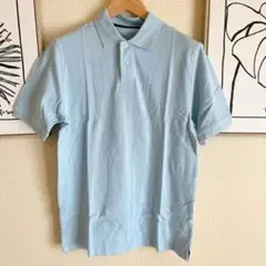 新品⭐️ ポロシャツ コットンピケ レギュラーフィット メンズ XS ブルー