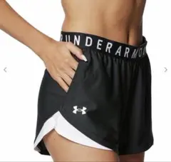 新品UNDER ARMOUR ショートパンツ ブラック/ホワイト　サイズM