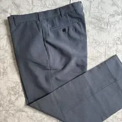 88cm メンズ スラックス 濃紺 大きめ フォーマル ビジネス 美品 90's
