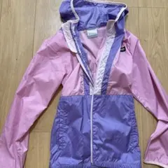 ウィンドブレーカー ピンク 紫 フード付き