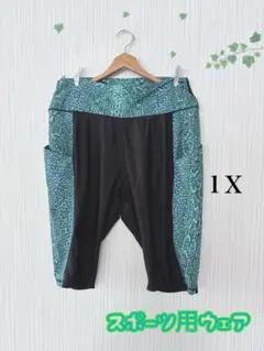 レオパード柄ヨガパンツ 1X