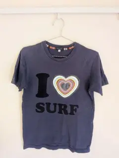 I ♥ SURF ダークブルー Tシャツ Mサイズ