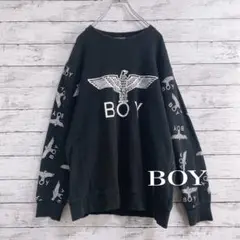 r0079 BOY 黒 XL トレーナー・スウェット XL